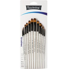 KeepSmiling Cytonic 水彩丙烯酸刷圓形刷組 12, 1套, 12種