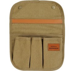 보고리빙 캠핑의자용 팔걸이 포켓주머니 B타입, 브라운, 1개