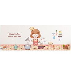 Yesso 室內廚房裝飾貼紙 010 快樂廚房低型, 1個