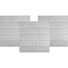 Blue Marina單色泡棉塊 5mm, 3個, 灰色