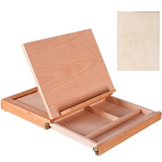 Belrian書桌 1層抽屜 文件夾型畫架+繪圖板