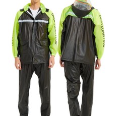 Blue Season 戶外防雨夾克 防水雨衣 上下套裝, 綠色