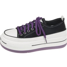 엘쏘 통굽 키높이 캔버스 스니커즈