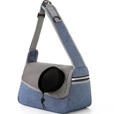 DOGnCATs 寵物透氣網眼側背包 S038, 藍色