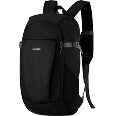 Centum 圓弧輪廓休閒後背包, 黑色