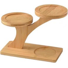 JNJ 多肉迷你竹製層架 樹懶, 米色, 2層