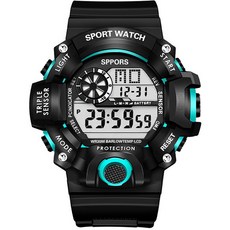 MuscleFriends 運動數字手錶 MF-W100 50 克, 黑色的