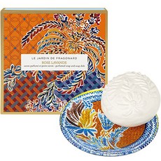 Fragonard 花宮娜 玫瑰香皂 150g+香皂盤, 1套