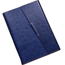 皮革活頁筆記本, 藍色