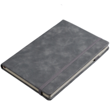 Onmaker商務硬皮革封面簡約日記本, 灰色