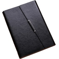皮革活頁筆記本, 黑色