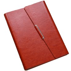 皮革活頁筆記本, 棕色
