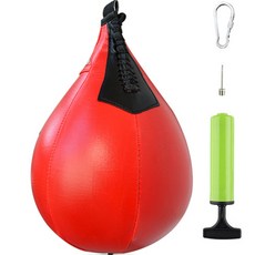 拳擊站立式打擊訓練沙包, 全紅色
