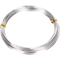 공예 철 와이어 1.5mm x 5m, 11 은색, 1개