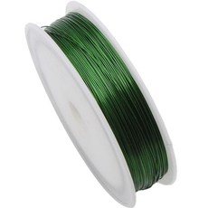 마다꾸미 컬러 공예철사 0.4mmx50m, 07 그린, 1개