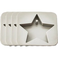 Shinsinsalon 星星形狀吊掛式模具 4p, 單一顏色
