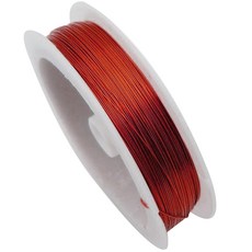 瑪達咕咪 彩色工藝鐵絲 0.3mmx50m, 1個, 20 紅色