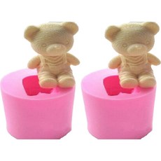 Sinsin Salon 3D小熊模具 2入, 單一顏色