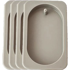 信信沙龍 橢圓形掛式模具 4入, 單一顏色