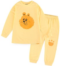 milkmilelolo 兒童圓滾滾小熊寬鬆版型上下套裝