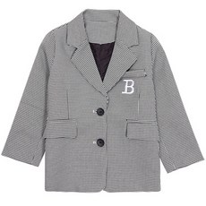 女童B格紋外套 CCV53GJK117