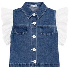 女童款翅膀牛仔背心牛仔背心 CCV53GVS119
