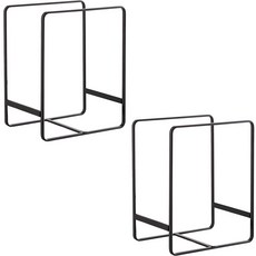 BELLOVIE 碗盤瀝乾架 2入, 黑色