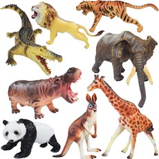 KIDS Pangpang 柔軟動物朋友8件組公仔, 1套