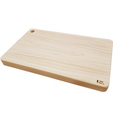 친환경편백아트 프리미엄 편백 통원목 반무절 라운드 홀 도마, 혼합색상