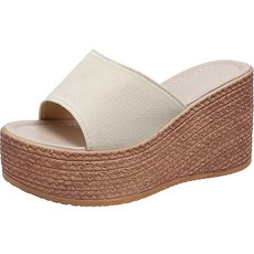 엘쏘 여성용 소프트 머핀 경량 웨지힐 9cm