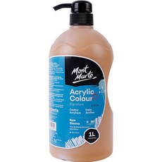 Bellian 專家用大容量按壓式壓克力顏料 原生赭色, 1色, 1L