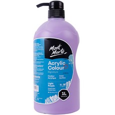 Bellian 專家用大容量按壓式壓克力顏料 淺紫色, 1色, 1L