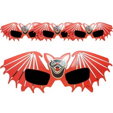 Maket Gamseong 多款萬聖節派對眼鏡, 4個, 紅色蝙蝠