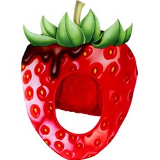 Maket Gamseong 驚奇萬聖節帽子, 草莓, 1個