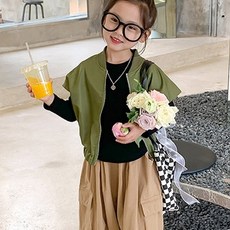 女童拉鍊造型背心 CCV54GVS164