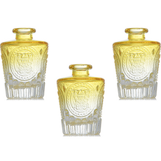 솔브리빙 아로마 테라피 그라데이션 유리 디퓨저 용기 3p, 옐로우, 130ml