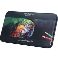 JOYWISH 油性彩鉛彩鉛套組鐵盒, 72 種顏色, 1套