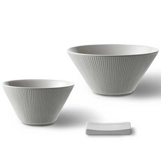 odense Atelier Node 基本餐具飯碗+湯碗+餐具套組, 極地白