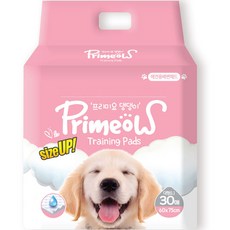PRIMEOW 大型犬尿布墊 無香 30片, 30入, 1個