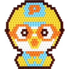 Pororo 淘氣小企鵝 像素奈米積木 520p, 混合顏色