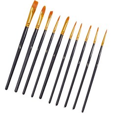 잇츠라이프 붓 세트 블랙, 1세트, 10종