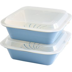 EASY&FREE 方形保鮮盒 3L, 2個, 1件