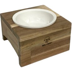 BELLEPETHOME 寵物手工實木餐具1套瓷14cm, 1套, 混合顏色