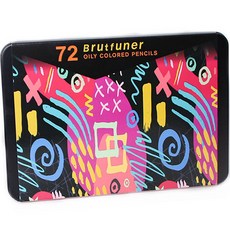 Brutfuner JNJ 油性彩色鉛筆盒套組, 1組, 72色
