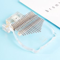 拇指琴 17鍵 豬 透明+收納盒組