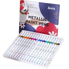Arrtx 壓克力麥克筆金屬組, 1套, 18 種顏色