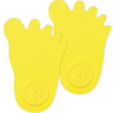 腳掌造型磁鐵安全墊, 2入, 黃色