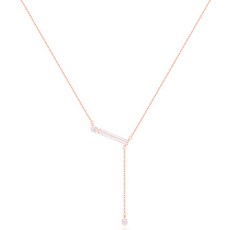 밀튼스텔리 여성용 실버 목걸이 MSJ-SN180128RGWQ