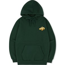 UNTAPPED 男士大尺碼字母小標誌刷毛連帽T恤