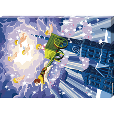 KMELLY DIY 油畫 46 x 33.5 cm, 龍龍與忠狗 天使的和聲